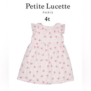 PETITE LUCETTE sz 4 toddler girl   Aubepine Dress, Pink Flowers